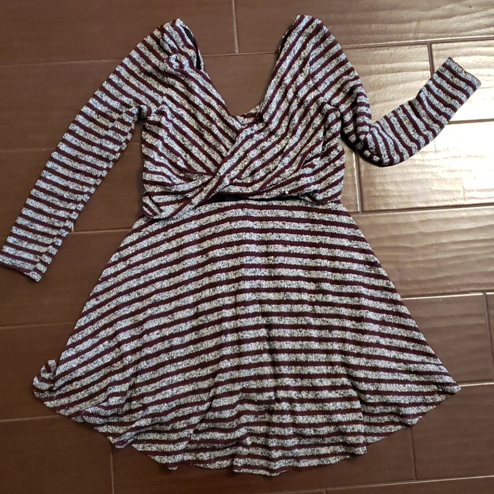 NWT Free People Mini Dress Tunic in eggplant XS